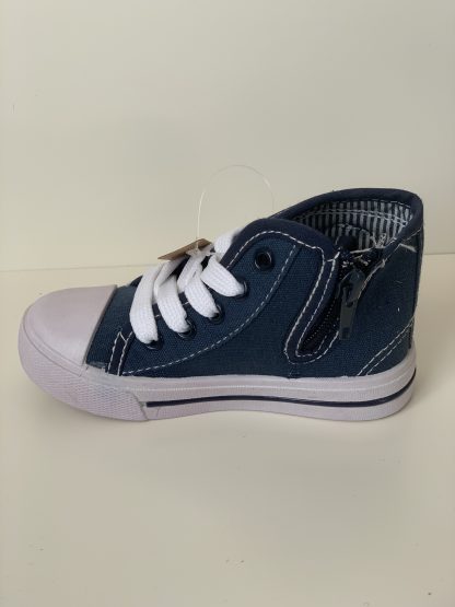 Lona bota cordones/cremallera azul Demax - Imagen 2