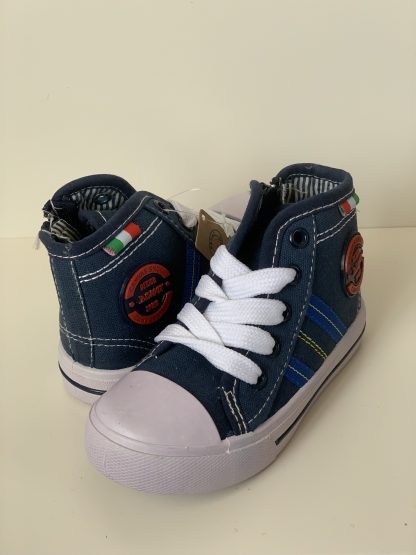 Lona bota cordones/cremallera azul Demax - Imagen 3