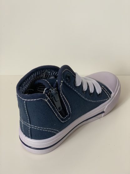 Lona bota cordones/cremallera azul Demax - Imagen 4