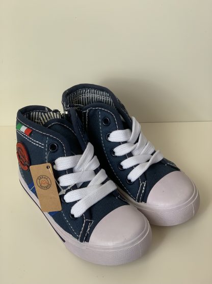 Lona bota cordones/cremallera azul Demax - Imagen 6