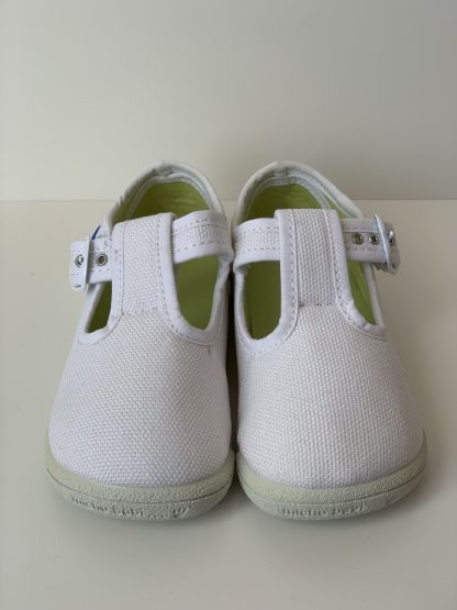 Sandalia lona blanco Michu