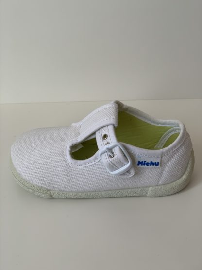 Sandalia lona blanco Michu - Imagen 2