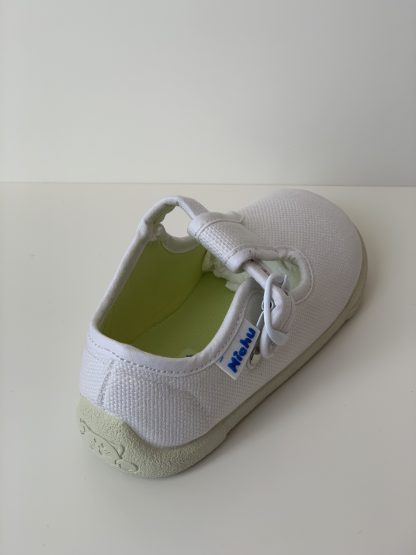 Sandalia lona blanco Michu - Imagen 4