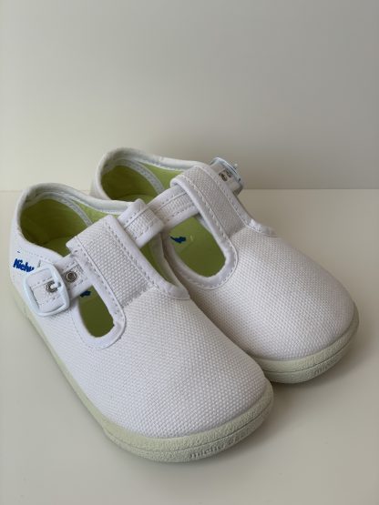 Sandalia lona blanco Michu - Imagen 6