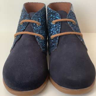 Bota con cordón purpurina Xiquets