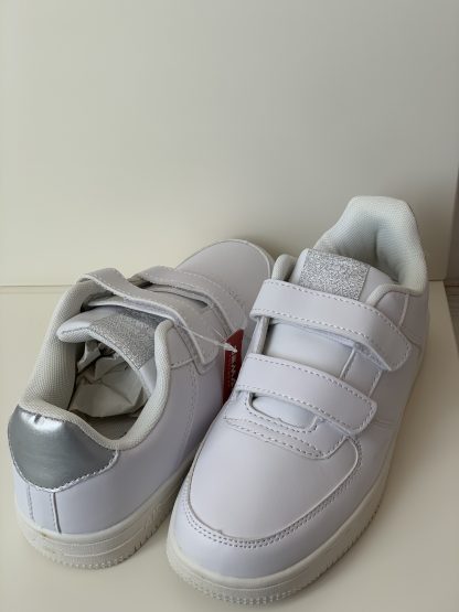 Deportiva de velcro blanca/plateado Demax - Imagen 3