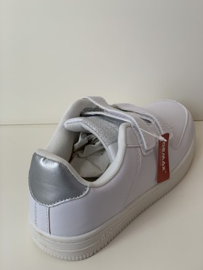 Deportiva de velcro blanca/plateado Demax - Imagen 4