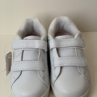 Deportiva velcro rosa/blanco Demax