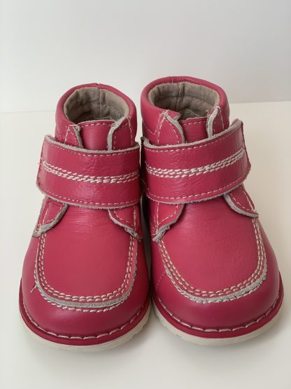 Bota con velcro fucsia Bonino