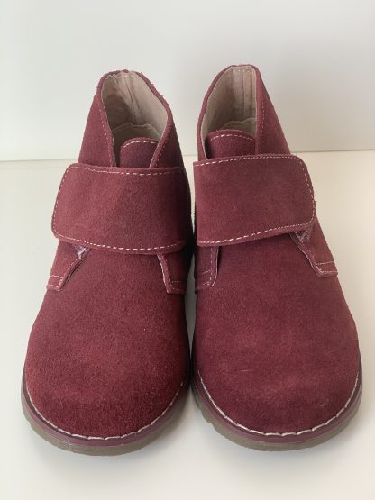 Bota con velcro burdeos Bonino