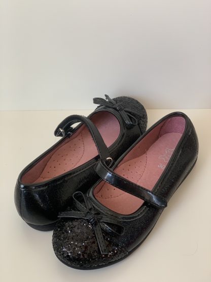 Bailarina con velcro purpurina negro Bonino - Imagen 5