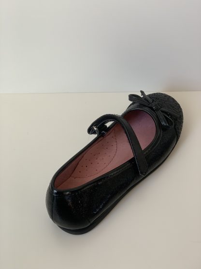 Bailarina con velcro purpurina negro Bonino - Imagen 6