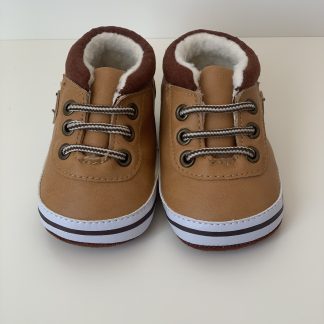Deportivo cordones forrado cuero/marrón Bubble
