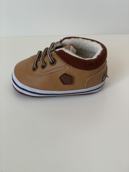 Deportivo cordones forrado cuero/marrón Bubble - Imagen 2