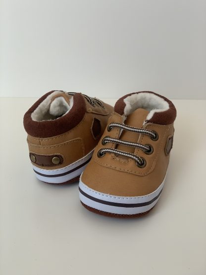 Deportivo cordones forrado cuero/marrón Bubble - Imagen 3
