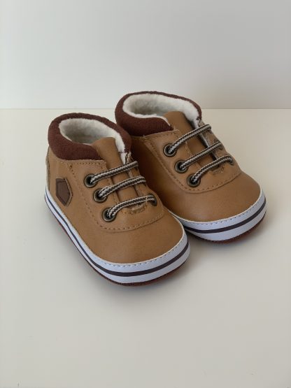 Deportivo cordones forrado cuero/marrón Bubble - Imagen 5