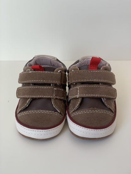 Deportiva velcros marrón puntera Bubble