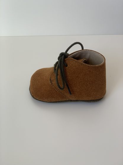 Botita cordones cuero/kaki Quiques - Imagen 2