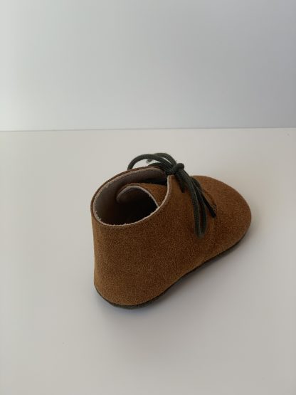 Botita cordones cuero/kaki Quiques - Imagen 4