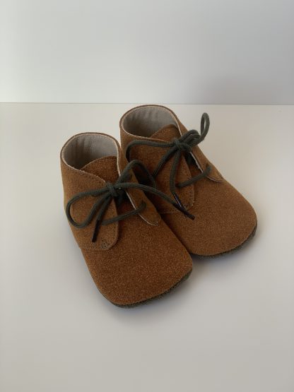 Botita cordones cuero/kaki Quiques - Imagen 6