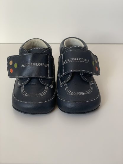 Botita velcro azul puntos Citos