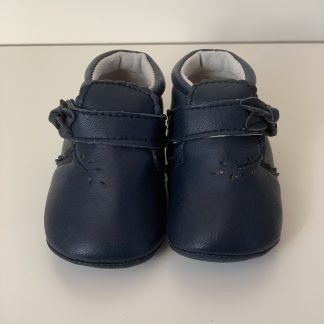 Botita con velcro/lazo azul Bubble