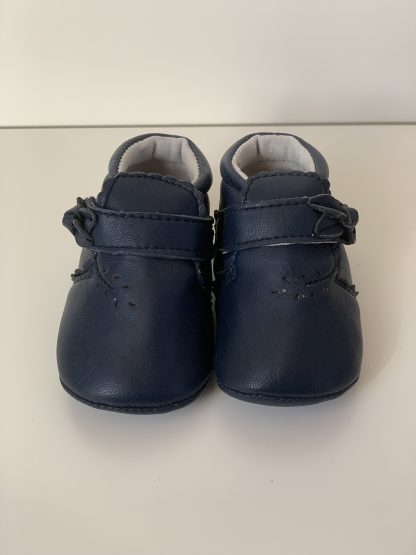 Botita con velcro/lazo azul Bubble